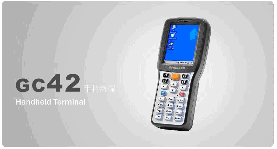 采用400MHz处理器和Windows CE 5.0的操作系统,可在制造、仓储、快递、零售等领域完成高性能和高可靠性的条形码采集和数据处理工作--GC42手持终端 GC42手持终端,PDA