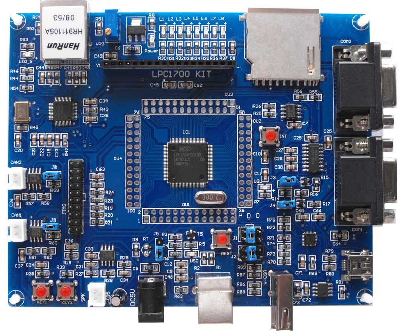 LPC1768开发板,采用NXP(恩智浦)LPC1700系列芯片,ARM Cortex-M3内核